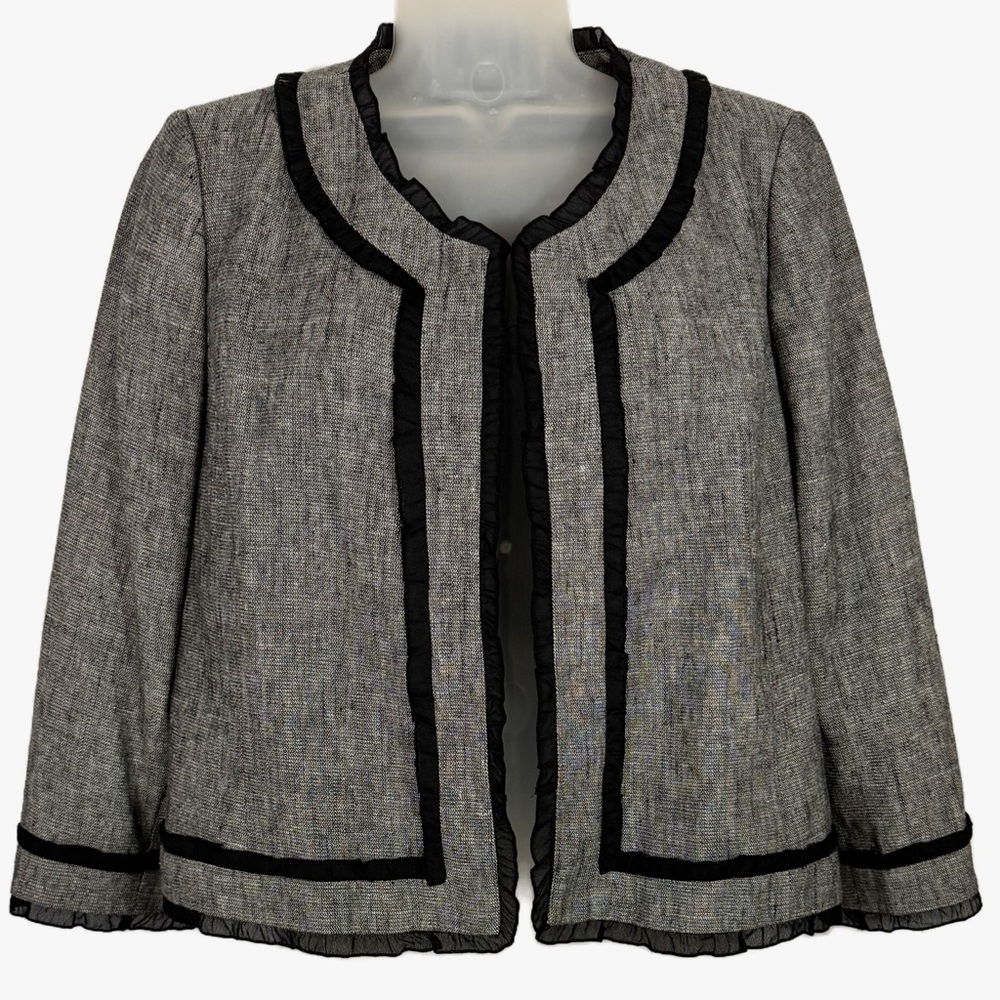 Kasper | Linen-Cotton Blend Blazer - Chic Classic Elegant Feminine